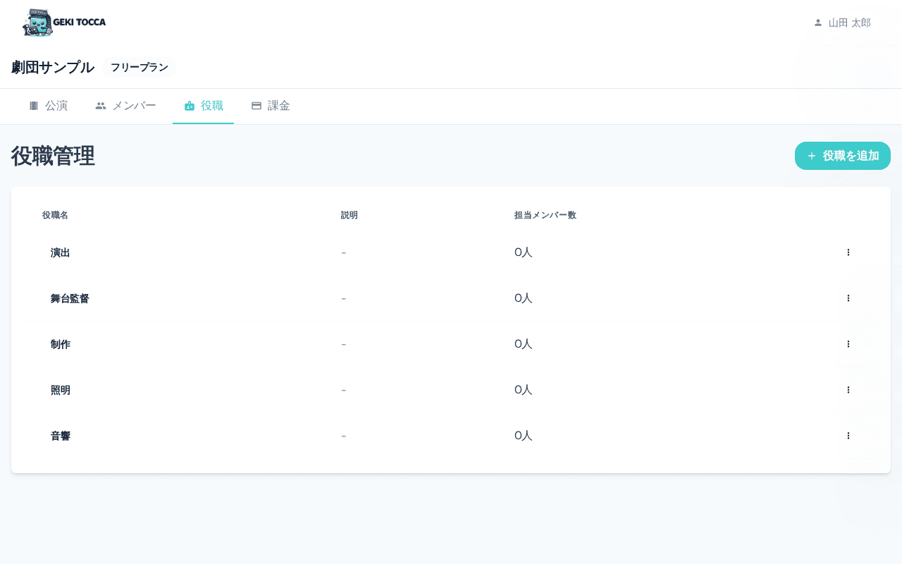 役職管理